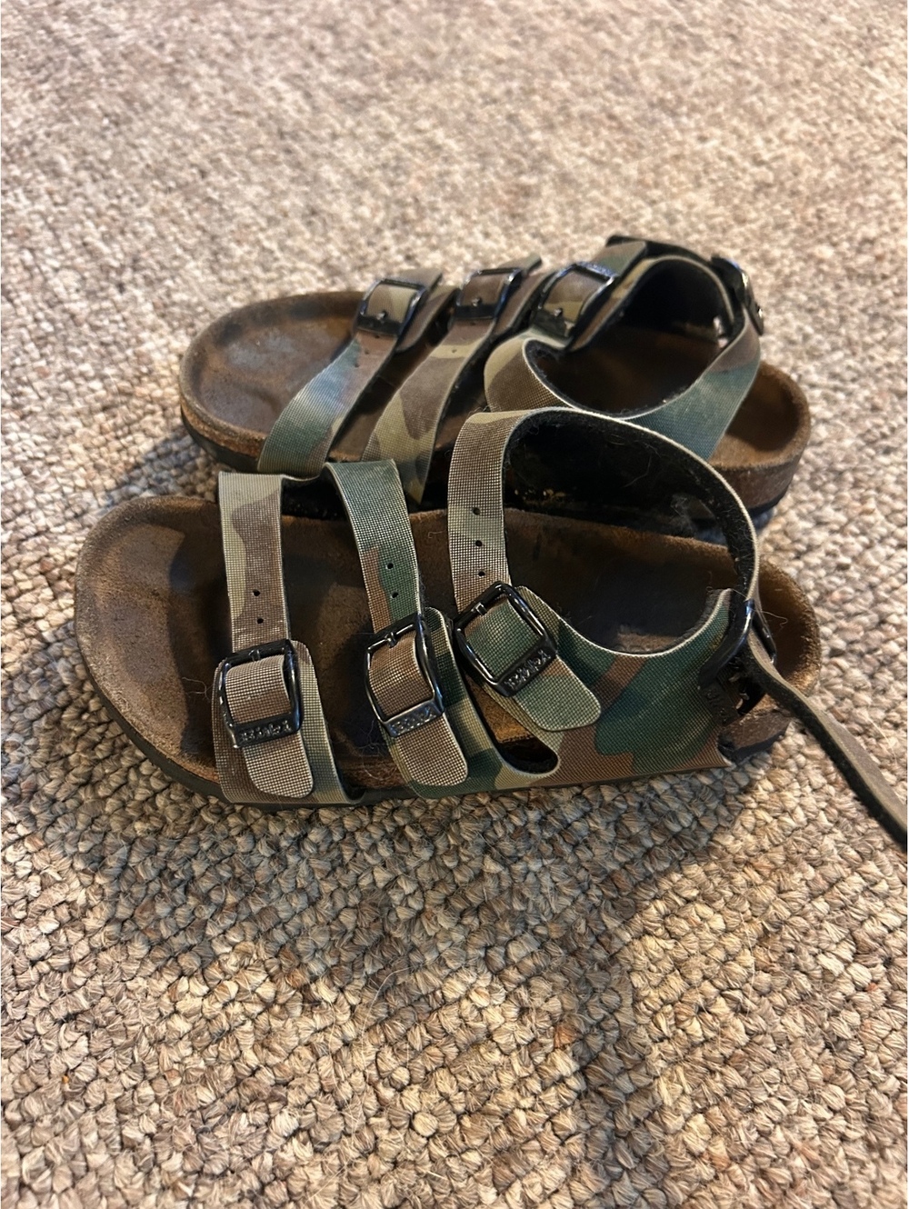 Birkenstock Children's Camo Sandals Size 10